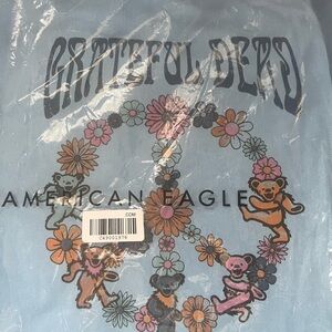 American Eagle Outfitters Blue Tote with Grateful Dead Design